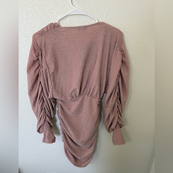 NWT Fashion Nova Camera Ready Metallic Mini Dress Small - Picture 5 of 5